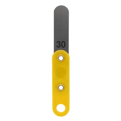 Søgerblad 0,30 mm med plastik håndtag (gul)